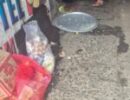 നടപ്പാത കൈയേറ്റവും മാലിന്യത്തള്ളലും:  കാൽനടയാത്ര ദുരിതപൂർണം