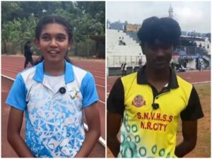 മേളയുടെ വേഗ താരങ്ങളായി അഫ്സിനും മരിയയും