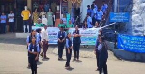 കലയന്താനിയിൽ ശുചിത്വ ബോധവൽക്കരണവുമായി എൻ.എസ്.എസ്. ഫ്ലാഷ് മോബ്